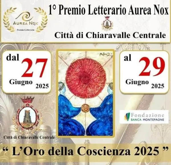 A Chiaravalle il premio letterario “Aurea Nox – L’Oro della Coscienza”: una rinascita culturale e sociale