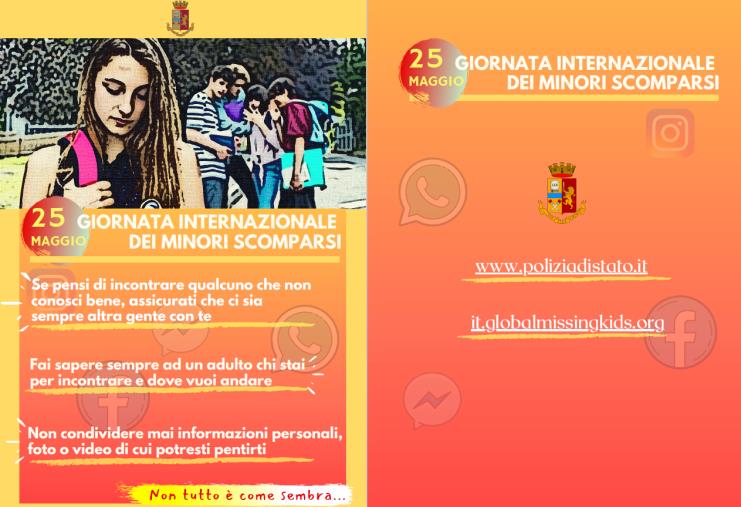 images Oggi "giornata internazionale per i minori scomparsi”: la Questura di Vibo Valentia ricorda "YouPol", l'app segnalare bullismo, spaccio di droga e reati di violenza domestica