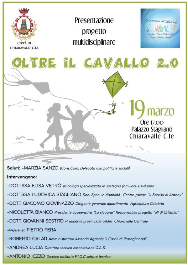 images Chiaravalle Centrale, il 19 marzo la presentazione del progetto multidisciplinare "Oltre il cavallo 2.0"