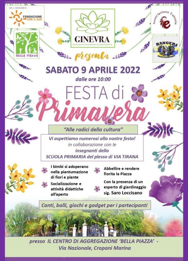 images Cropani, tutto pronto per la "Festa di primavera", promossa dall'associazione 'Ginevra'