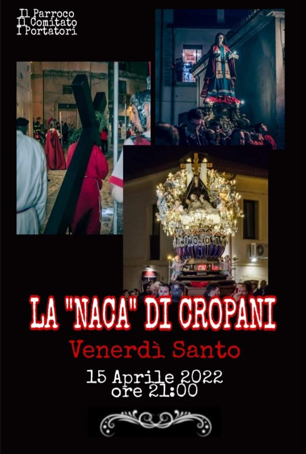 images A Cropani ritorna La Naca: appuntamento per venerdì Santo alle 21 nel borgo
