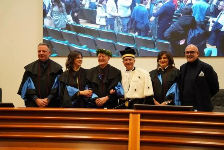 images Santo Versace insignito dall'Unical della laurea honoris causa in ingegneria gestionale 