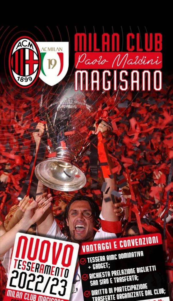images Magisano, rinasce il Milan Club “Paolo Maldini”