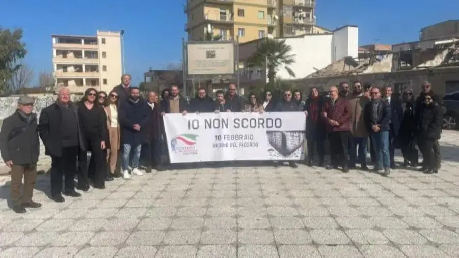 Crotone, Gioventù Nazionale e FdI hanno commemorato le vittime delle foibe 