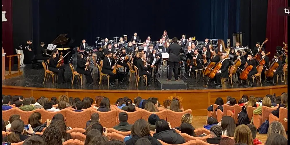 images Catanzaro, prove generali per il concerto dedicato a Morricone alla presenza degli studenti 