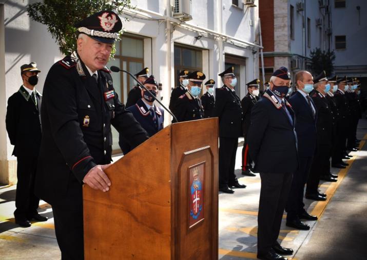 images Il Generale di Brigata Pietro Francesco Salsano in visita al Comando provinciale dei carabinieri di Reggio Calabria