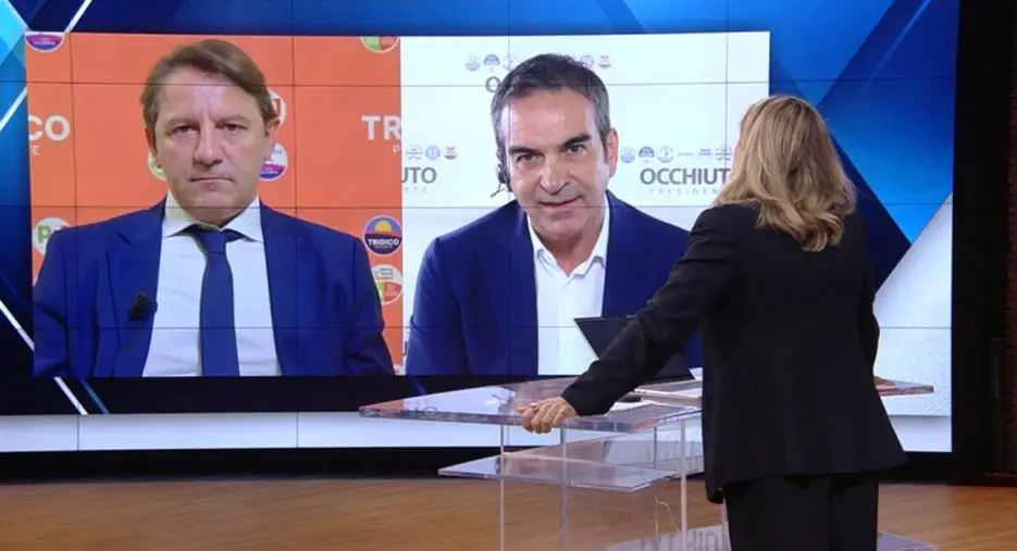 Regionali, confronto acceso tra Occhiuto e Tridico su Sky TG24 in vista del voto
