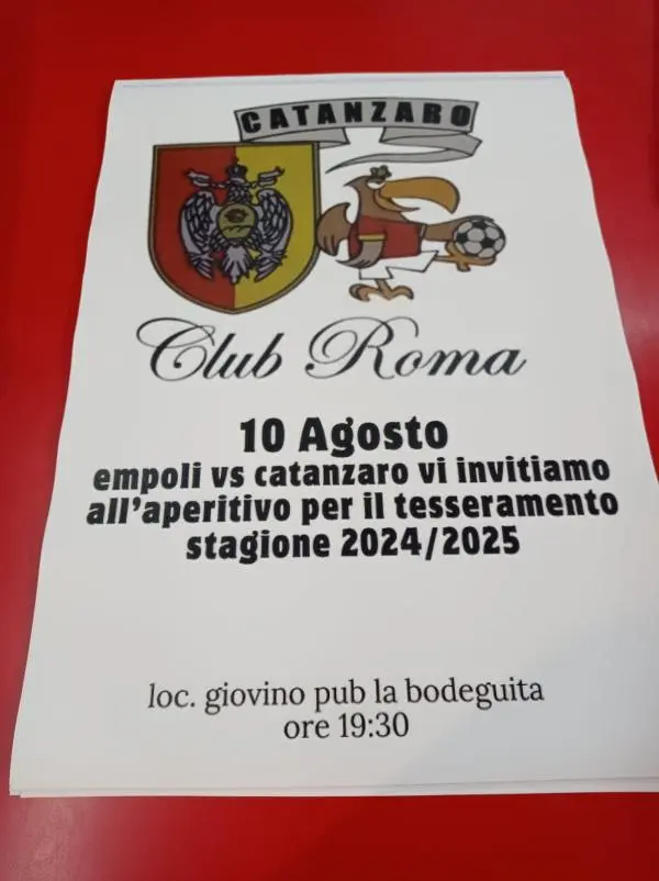 images Serata giallorossa a Giovino del Club Roma per rilanciare l'attività dei tifosissimi residenti nella Capitale