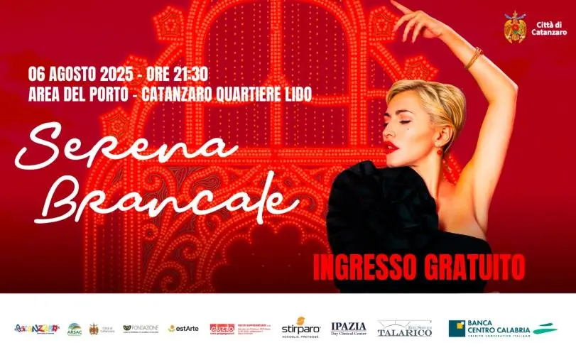 Serena Brancale mercoledì 6 agosto nell’area del porto: concerto gratuito