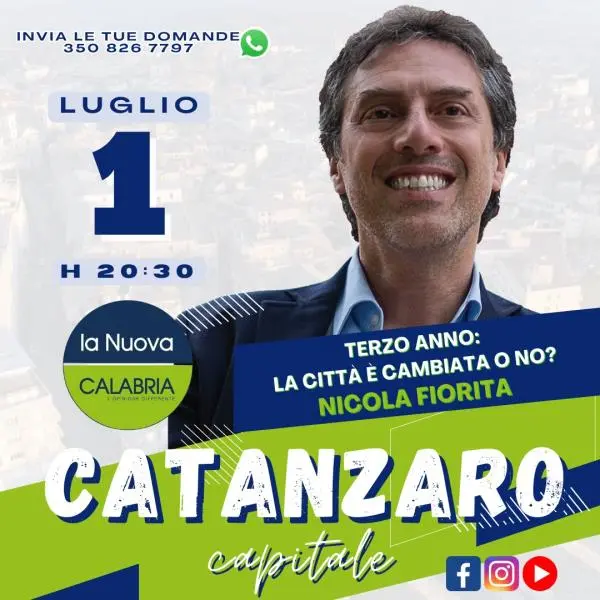 images Catanzaro Capitale, tre anni di Amministrazione: il bilancio del sindaco Fiorita (DIRETTA 20.30)