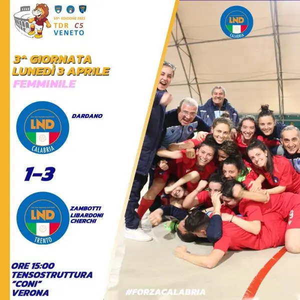 images Torneo delle Regioni, Dolce sconfitta per la Calabria che passa ai quarti da seconda