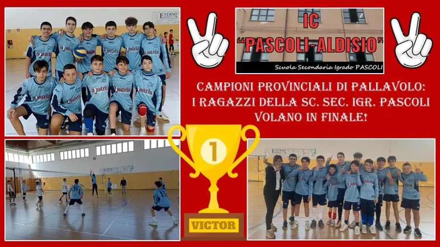 images Campioni provinciali di Pallavolo: i ragazzi della scuola di Catanzaro "Pascoli" volano in finale 