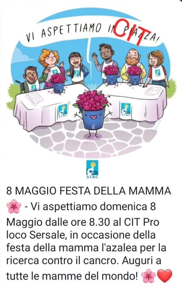 images Festa della mamma, domani a Sersale in vendita "L’Azalea della Ricerca”