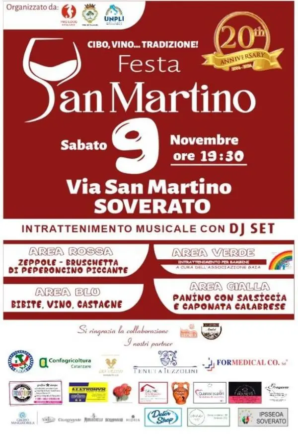 Festa di San Martino da record: appuntamento per sabato 9 novembre a Soverato 
