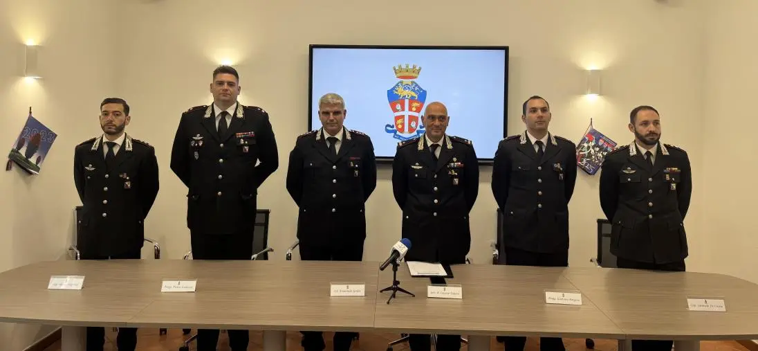Presentazione dei nuovi ufficiali destinati al comando provinciale dei carabinieri di Reggio Calabria