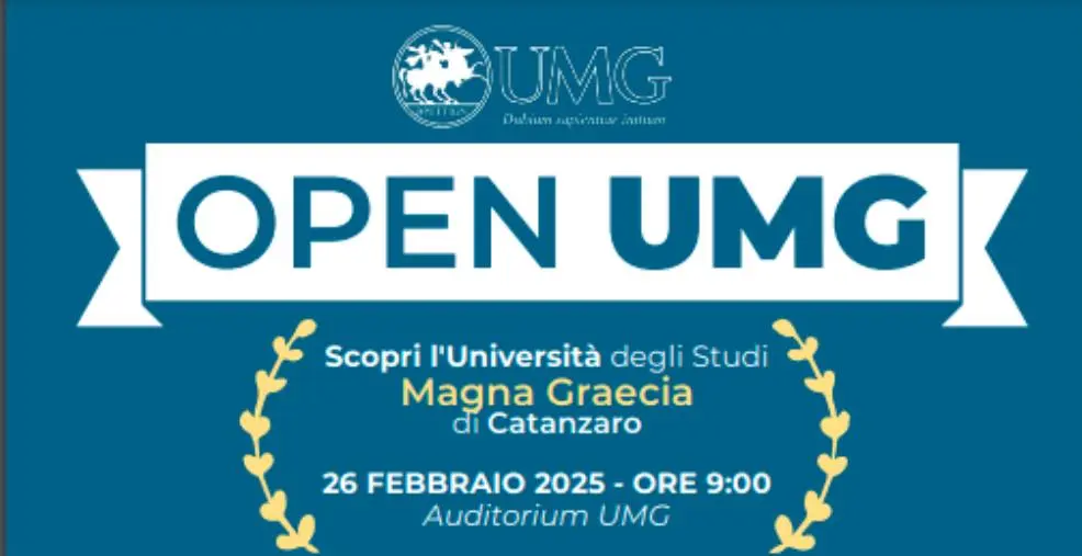 Catanzaro, 'Open UMG': giornata di orientamento alla scoperta dell’Università Magna Graecia  