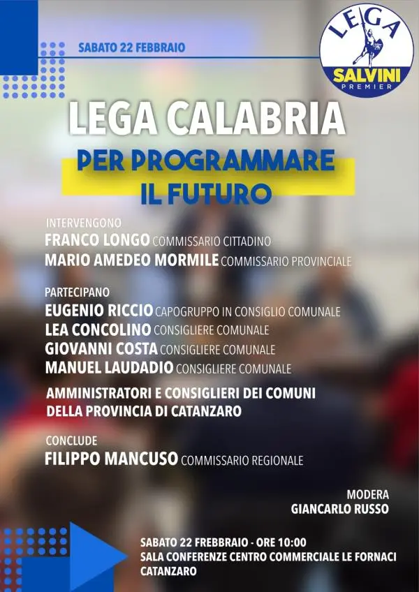 Addio a Francesco Occhiuto, rinviata la manifestazione della Lega