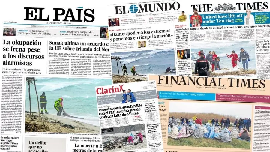 images Il dolore del mondo sulla strage di migranti in Calabria: rassegna stampa 