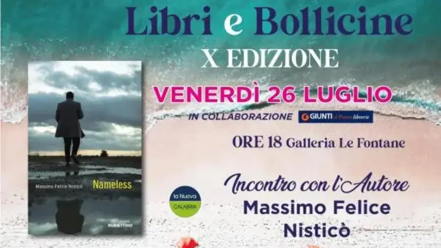 images Libri e Bollicine: oggi l’incontro con Massimo Nisticò, autore del libro Nameless