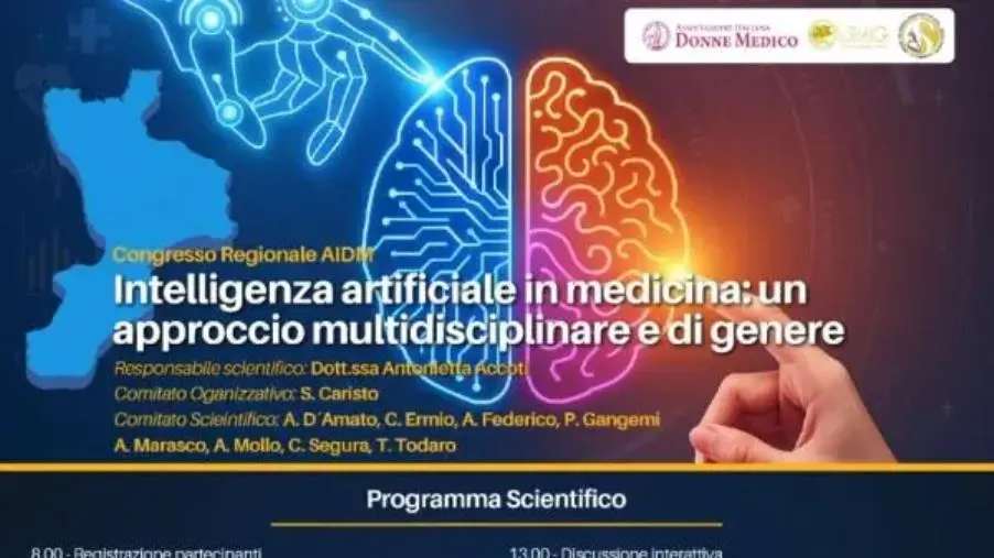 Medicina e IA, le nuove sfide sanitarie al centro del convegno regionale AIDM all'UMG di Catanzaro
