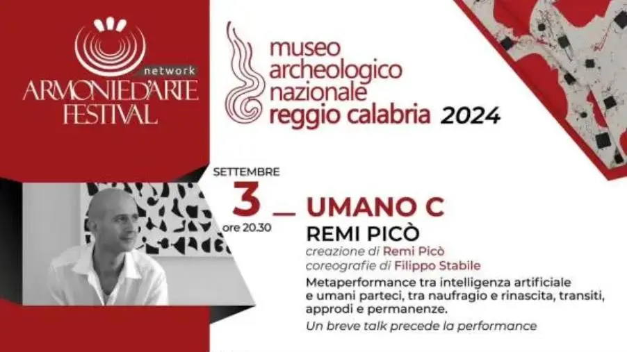 images Armonie d’Arte Network a Reggio: tre appuntamenti al Museo Archeologico Nazionale tra teatro, danza e IA