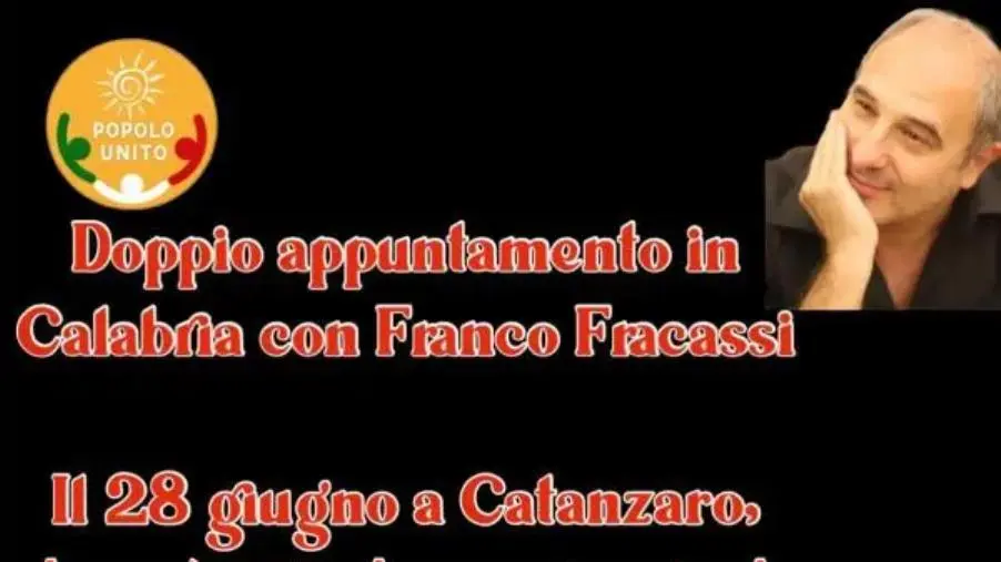 images Doppio appuntamento con Franco Fracassi tra Catanzaro e Soverato: incontri promossi da "Popolo unito"