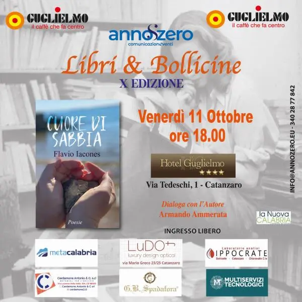 images Libri e bollicine: venerdì a Catanzaro la presentazione di “Cuore di sabbia” di Flavio Iacones