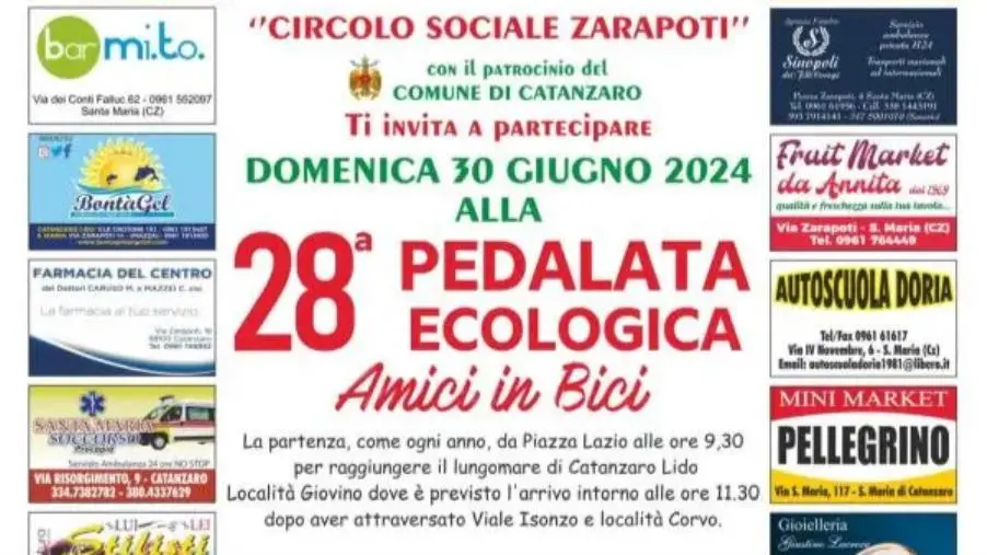 Nel quartiere Santa Marina la 28esima  “Pedalata Ecologica - Amici in bici” 