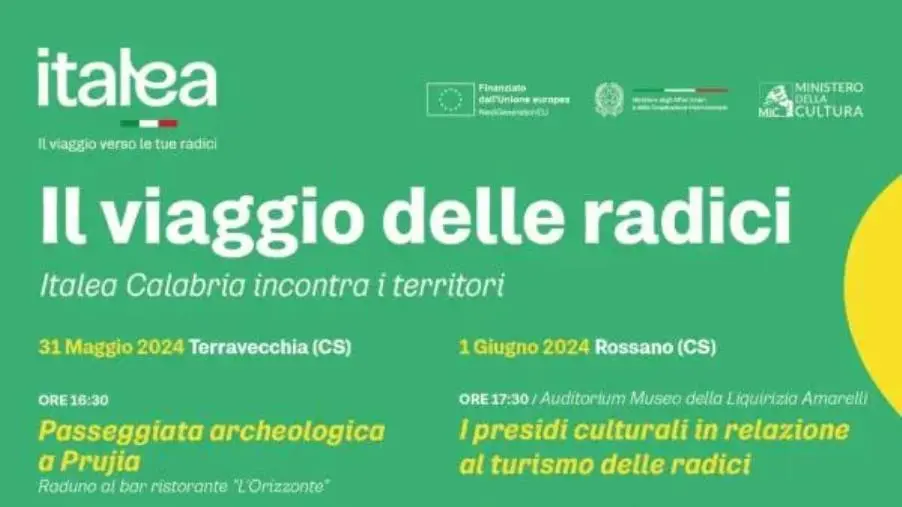 A Corigliano Rossano e Terravecchia il "Viaggio delle radici" di Italea