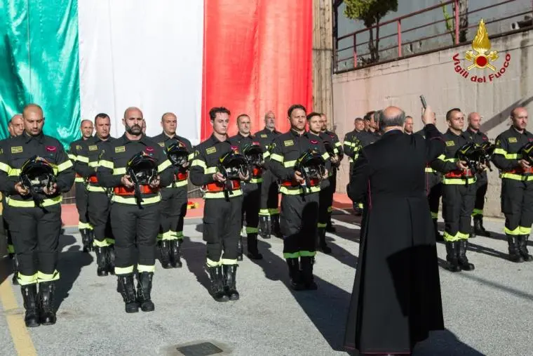 A Lamezia il giuramento di un contingente di Vigili del Fuoco in prova del 100° corso di formazione