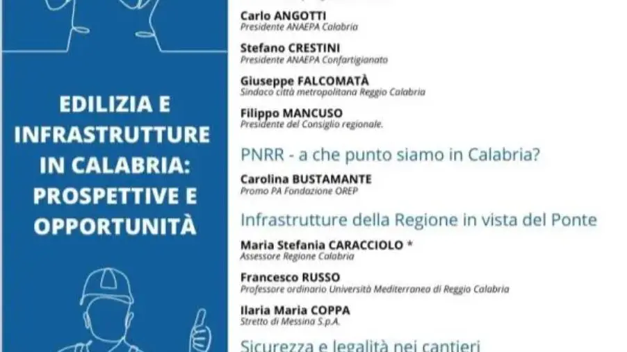 "Edilizia e Infrastrutture in Calabria": a Villa San Giovanni si parla di opportunità e prospettive  