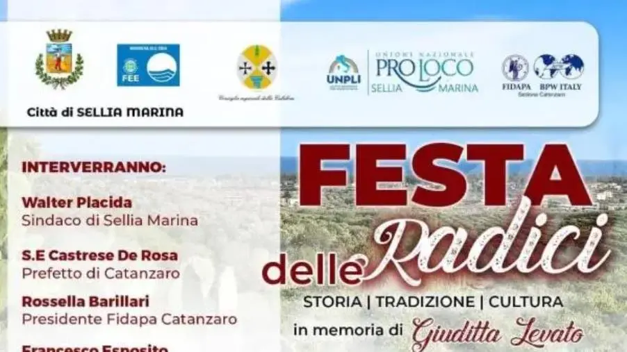  Domani grande evento con la “Festa delle Radici” a  Sellia Marina