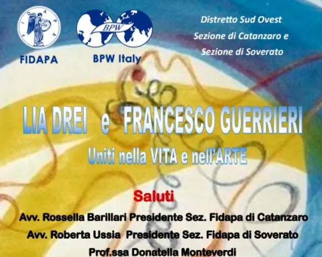 images Le Sezioni Fidapa BPW Italy di Catanzaro e Soverato celebrano Lia Drei e Francesco Guerrieri