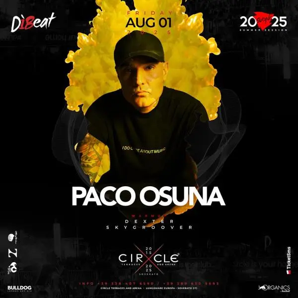 Paco Osuna protagonista del Festival DiBeat e Suono: l’1 agosto al Circle Club di Soverato
