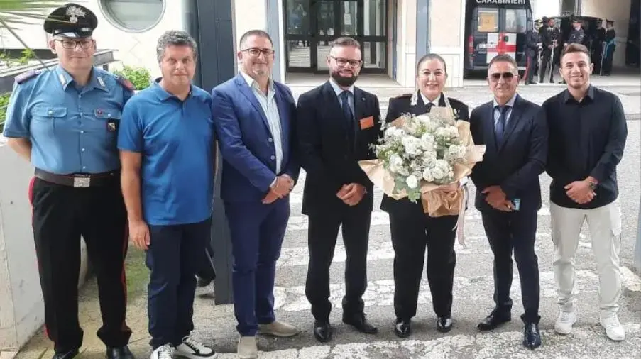 images Domenica Tigano alla Scuola Allievi Carabinieri a Reggio, Riccio (Unarma Calabria) ringrazia i vertici dell'Arma