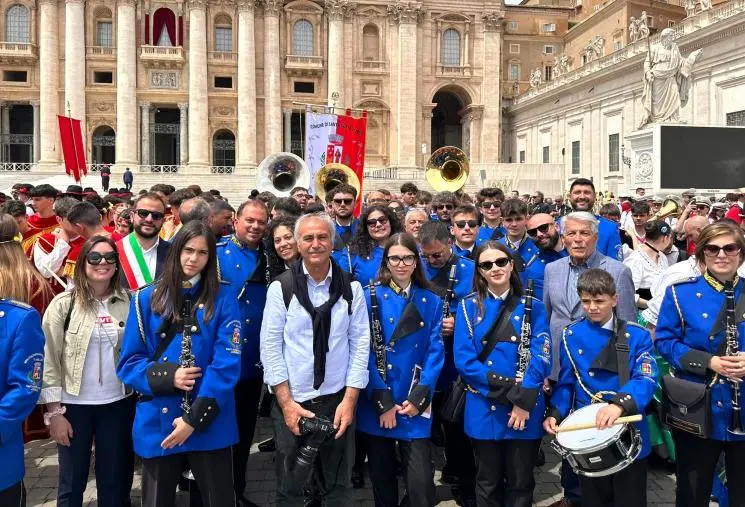 La storica Banda musicale Vincenzo Bellini di Santa Sofia D’Epiro a Roma al Giubileo 2025 