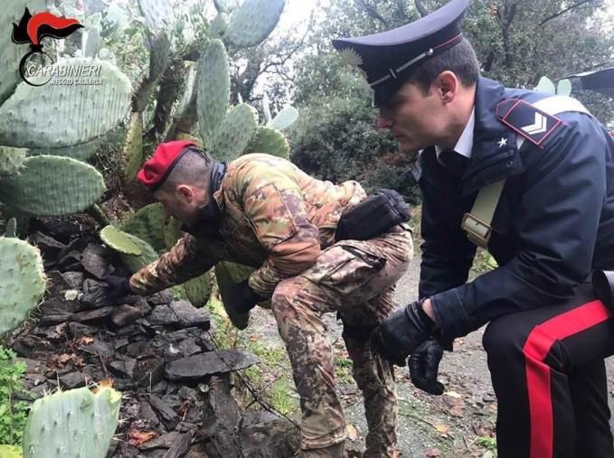 images I carabinieri trovano un fucile e 30 cartucce in provincia di Reggio Calabria 