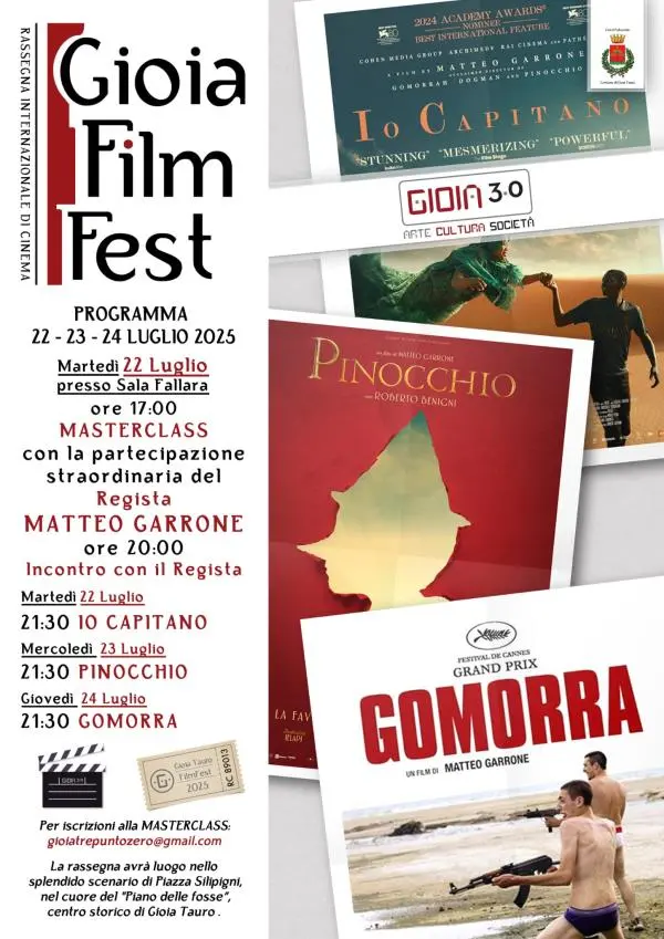 Matteo Garrone ospite al 'Gioia film fest 2025'