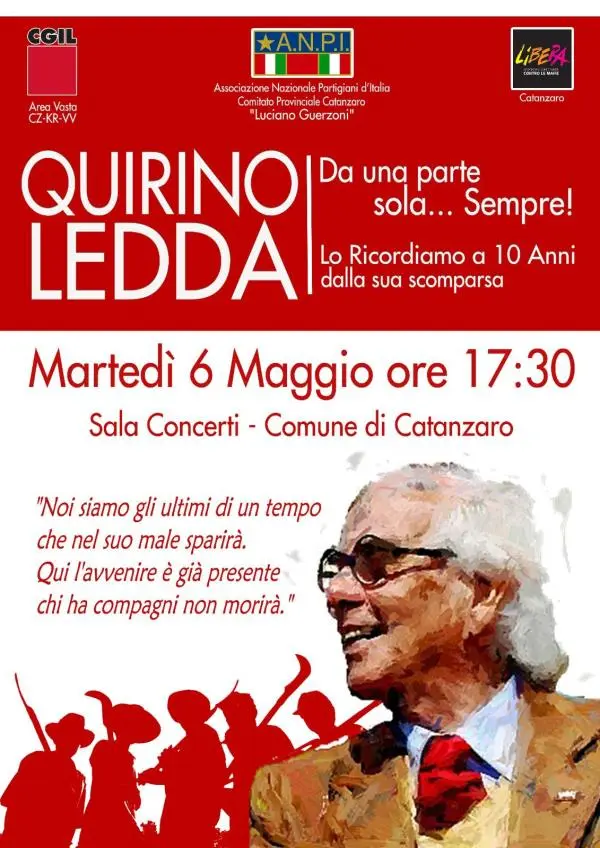 Il Comitato provinciale ANPI Catanzaro ricorda Quirino Ledda