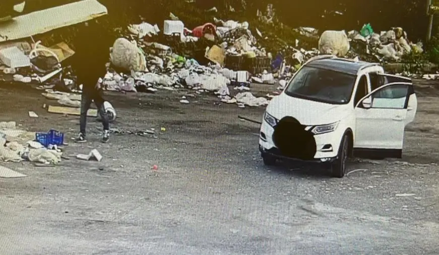 Catanzaro, le fototrappole immortalano a Germaneto una discarica abusiva