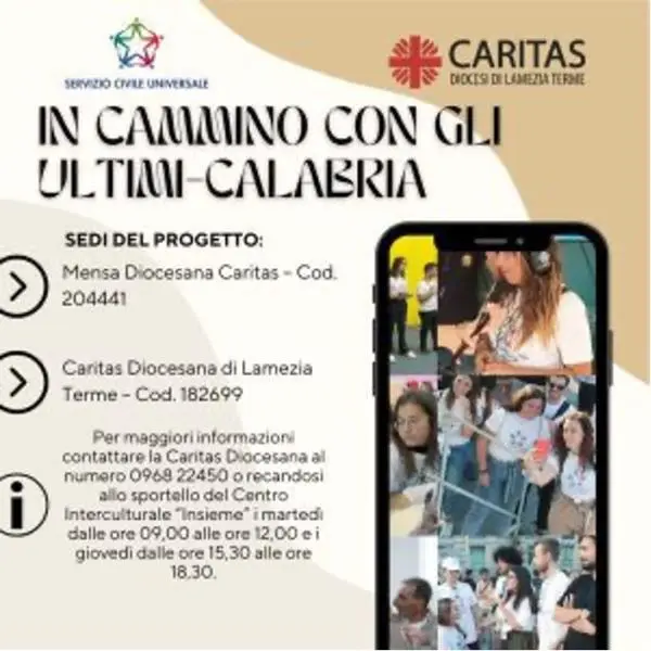 Lamezia, la Caritas presenta il Bando volontari servizio civile 2024 