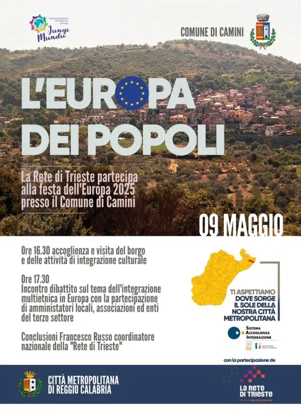 “Per un’Europa unita”, il messaggio che parte dal borgo  di Camini nel Reggino