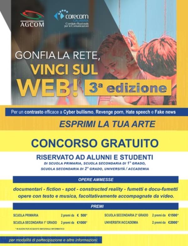 images Uso consapevole della rete, concorso per gli studenti: “Gonfia la Rete, Vinci sul Web” 