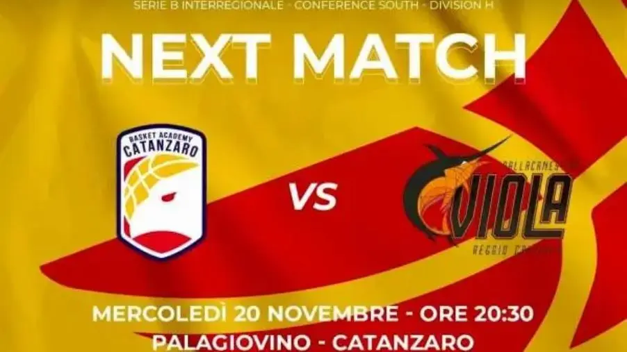 Basket, mercoledì alle 20:30 il derby tra Academy Catanzaro e Redel Viola Reggio Calabria