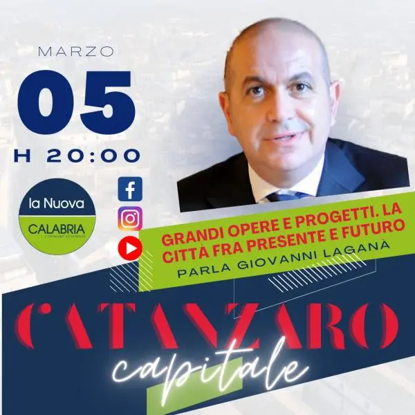 Catanzaro Capitale, le grandi opere con Laganà e la verità sugli scontri post derby (DIRETTA DALLE 20)
