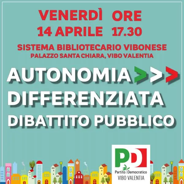 Vibo Valentia, il Pd torna a discutere di Autonomia Differenziata 