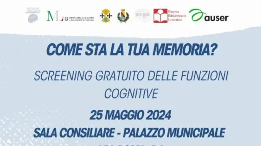 Come sta la tua memoria? A Sersale screening gratuiti sulle funzioni cognitive 