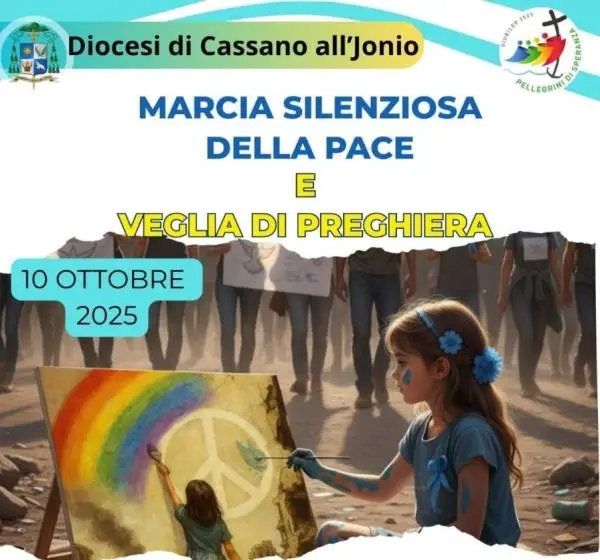 La Diocesi di Cassano accoglie l'appello del Papa e si unisce alla "Marcia silenziosa della pace"