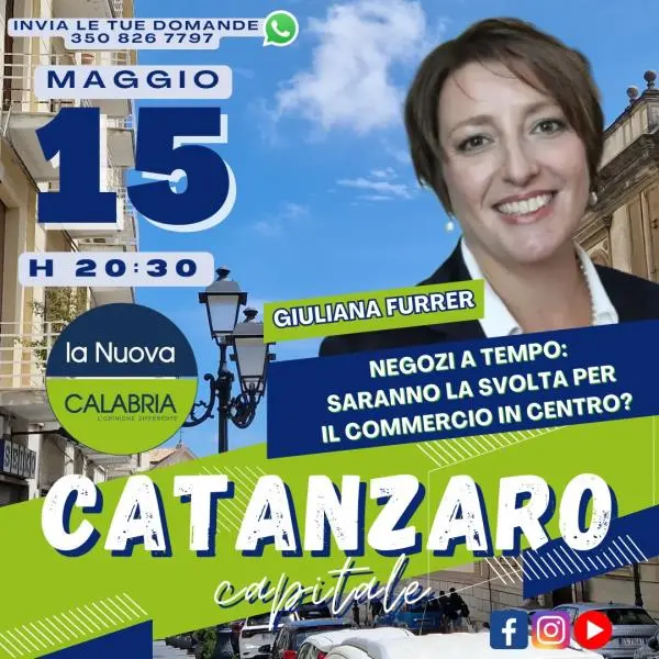 Catanzaro Capitale, i temporary store daranno una scossa al commercio in centro? Ospite Furrer (DIRETTA 20.30)