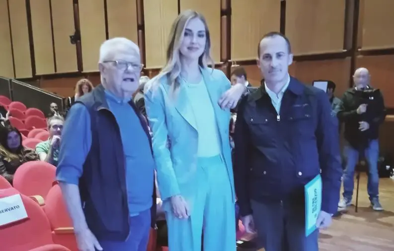 Chiara Ferragni all'iniziativa Codacons di Roma ricorda Fabiana Luzzi, assassinata a Corigliano nel 2013